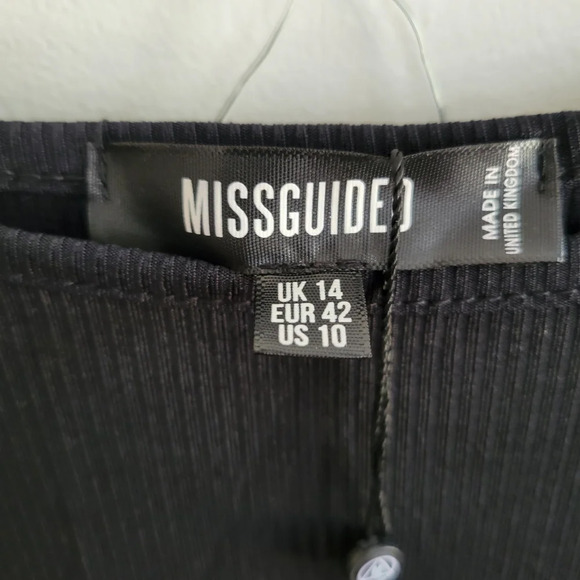 Missguided Ribbed Unitard Romper / Size - Tagged Us 10 - Picture 3 of 6